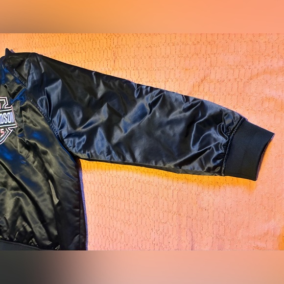 Woman’s Harley Davidson Black Bomber Jacket Size 3X - Picture 3 of 16